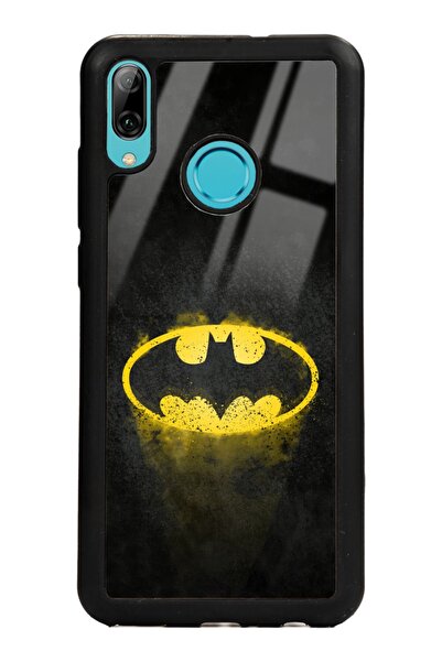 Spoyi Huawei P Smart (2019) Yellow Batman Tasarımlı Glossy Telefon Kılıfı