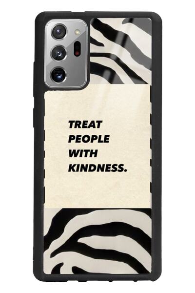 Spoyi Samsung Note 20 Zebra Motto Design Glossy Phone Case