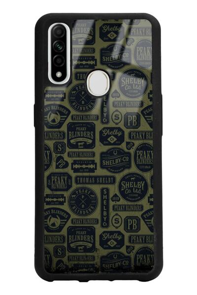 Spoyi Oppo A31 Peaky Blinders Duvar Kağıdı Tasarımlı Glossy Telefon Kılıfı