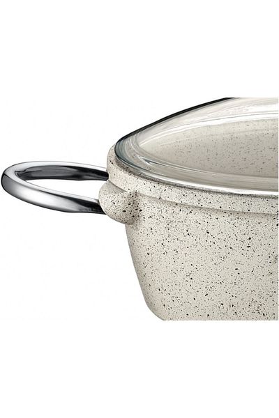 Taç Vision Cast Deep Pot 24 cm Λευκό