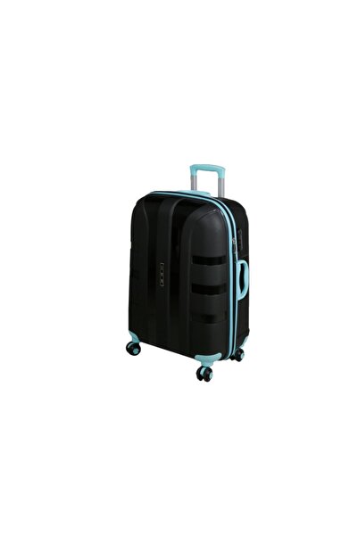 IVS Siyah Turkuaz Valiz Kabin Boy Kabin Boy Seyahat Çantası Pp1010-014-s