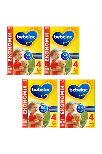 Bebelac 4 Çocuk Devam Sütü 800 Gr 4 Adet