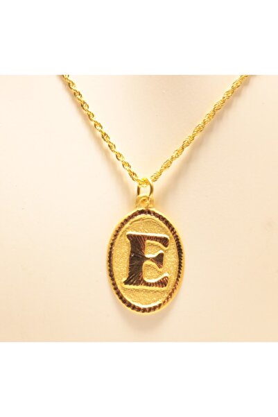 Güler Kuyumculuk Altın Halat Zincirli Nostaljik E Harfi