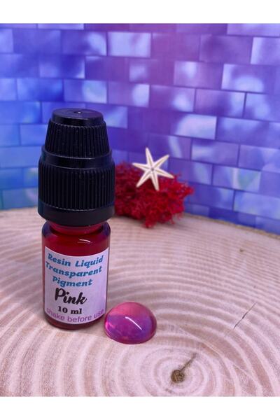 Sirius Hobi Epoksi Reçine Şeffaf Transparan Pigment Boya Pembe 10 ml