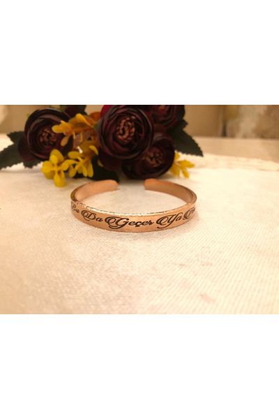 KAVELE Unisex Pure Copper Bracelet - Buddha Passes Yahu - Suitable for Every Wrist