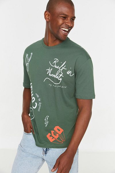 Trendyol Collection T-Shirt - Grün - Figurbetont