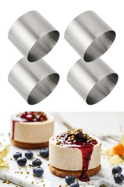 Dekamis Parfait Mold 4 Pieces / Round Thick Cake Mold 5x8 Cm