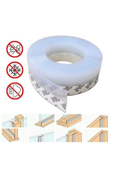 For Prime Door And Window Heat Sound Insulation Tape 5 Meters Self-Adhesive Silicone Strip Tape