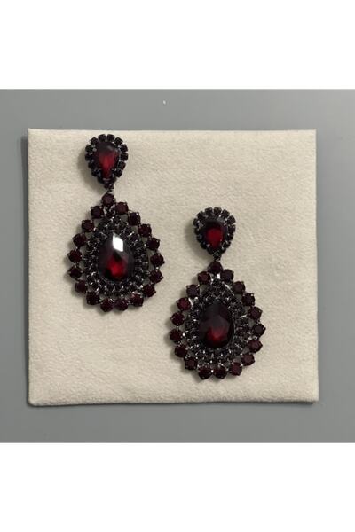 JOSEPH GROSS J-g Abiye Küpesi Bordo – Bijuteri Küpe