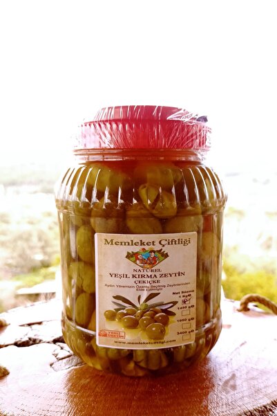 Doğal Fermente Yeşil Çekiçge Kırma Zeytin 1 Kg