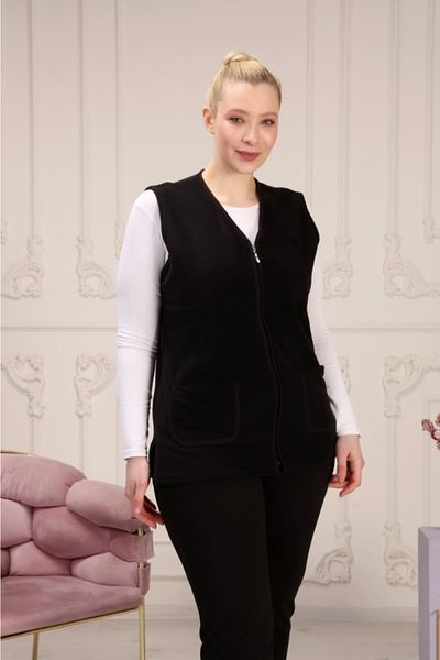 LİKAPA Comfortable Useful Fleece Vest - Plus Size Mother Vest