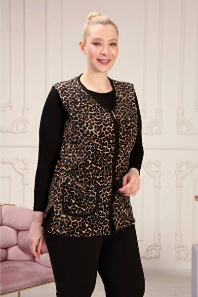 LİKAPA Comfortable Useful Fleece Vest - Plus Size Mother Vest