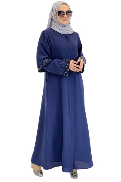 ESRANUR Rochie Abaya albastră Parlament