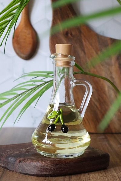 ADAMODART وعاء زيت على شكل زجاج زيتون