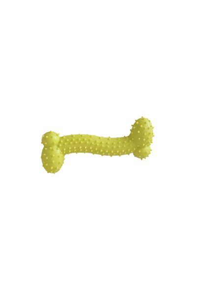 Mixpet 11 Cm Yellow Flexible Dog Bone Teether Toy