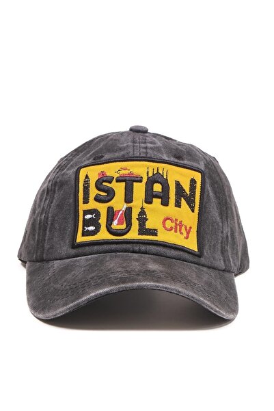 Shopiolog Unisex Vintage Καπέλο Istanbul Anthracite