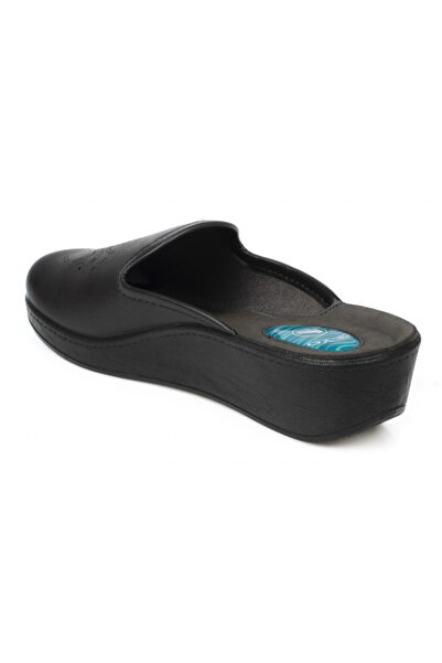 Ceyo 9932-8 Z Comfort μπροστινές κλειστές μαύρες γυναικείες παντόφλες