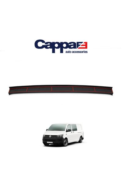 Cappafe Volkswagen T6 Transporter Arka Tampon Eşiği Koruma (Abs) Parlak Siyah...