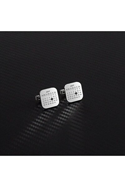 Gökdeniz 925 Takvim Model 925 Ayar Gümüş Erkek Kol Düğmesi