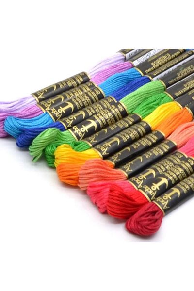 BALIM ÖRGÜ EVİ Anchor Muline Select-Al 25 Piece Color Muline Yarn Set