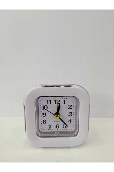 FEI XIANG Kare Nostalji Alarmlı Dekoratif Çalar Işıklı Masa Saati