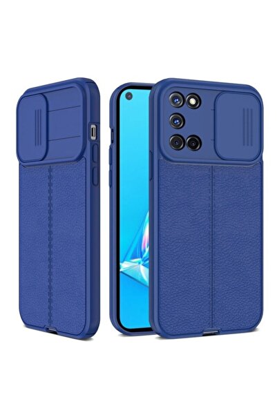 Fibaks Samsung Galaxy M30s Uyumlu Kılıf Sürgülü Slide Kamera Korumalı Deri Görünümlü Lüks Kapak