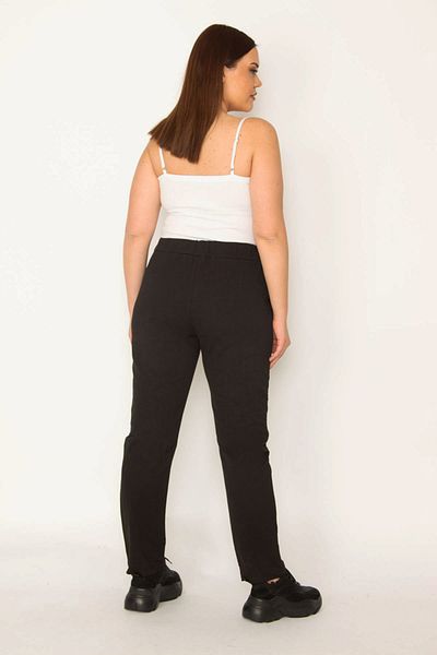 Şans Plus Size Pants - Black - Straight