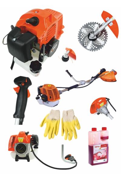 BÖHRER Alman Yan Tipi Benzinli Lxt 2.4 Kw 3 Hp Ot Çalı Çim Biçme Makinesi Yan...