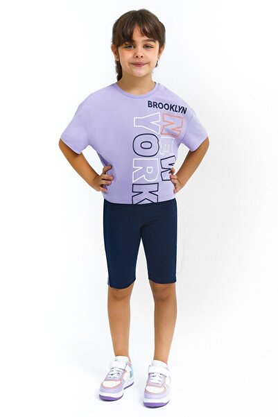 ROLY POLY Rolypoly New York Lilac Girl's Bermuda Tights Set 2775