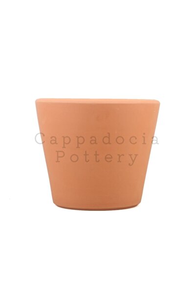 Cappadocia Pottery Büyük Boy Konik Tip Tabaklı Doğal Terleyen El Yapımı Çömle...