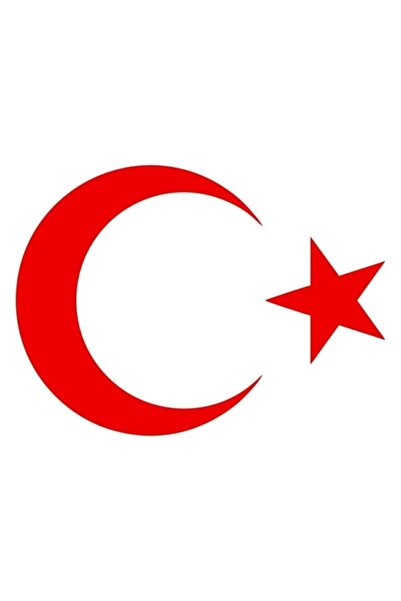 unifol Ay Yıldız Sticker Türk Bayrağı Sticker Oto Sticker 50 cm X 40 cm