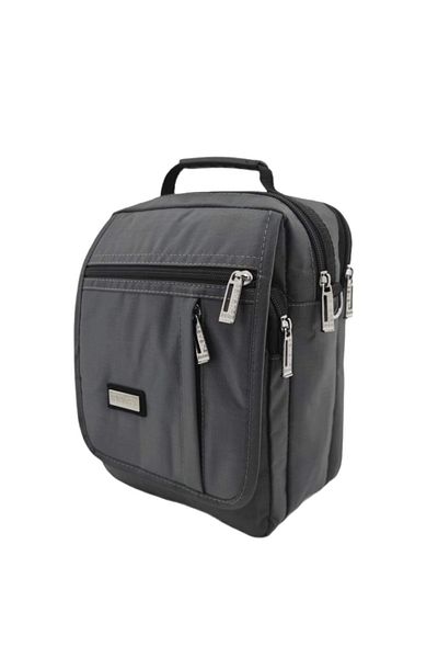 SEVENTEEN 2211 Gray Strap Crossbody Bag Large Size