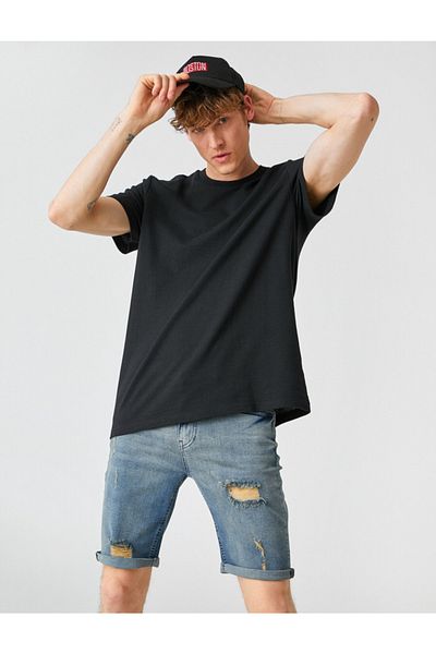 Koton Distressed Denim Shorts