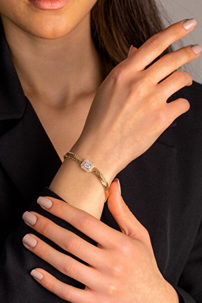 YAVUZ KUYUMCULUK 14 Ayar Altın Baget Pars Bileklik