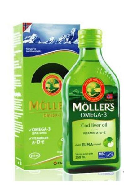 VeNatura Ultra Omega 3 60 Capsules+Apple Flavored Mules Fish Oil 250 ml