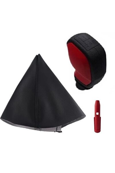 arotomarket Citroen C-elysee Spor Vites Topuzu 5 Ileri Kırmızı Renk + Körük