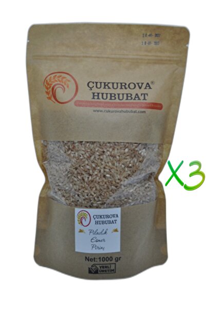 ÇUKUROVA HUBUBAT Pilavlık Esmer Pirinç Avantaj Fırsat Paketi 1kg 3'lü