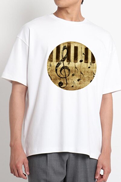 GreenMint ملاحظات موسيقية بيضاء للجنسين ومفاتيح بيانو