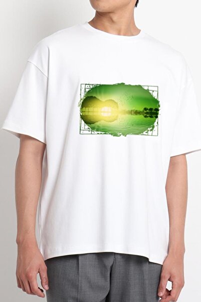 GreenMint موسيقى غابة جزيرة الجيتار الأبيض للجنسين