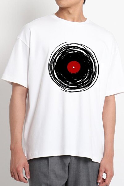 GreenMint سجل فينيل أبيض دوار للجنسين - موسيقى ريترو دي جي