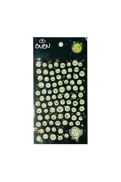 Bubu Puffy Sticker Smiling Faces