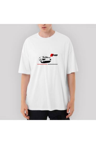 Z zepplin Tricou alb supradimensionat Audi R8