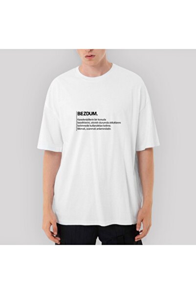 Z zepplin Oversize kroj Bela majica - Bezdum Opis Dizajn