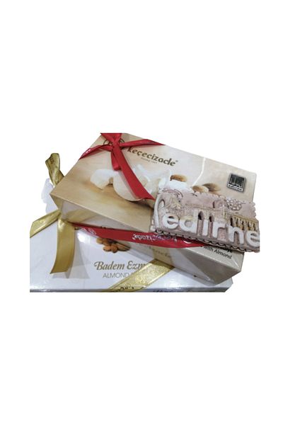 KEÇECİZADE 415 Gr Almond Paste and 445 Gr Almond Cookies + Edirne Magnet
