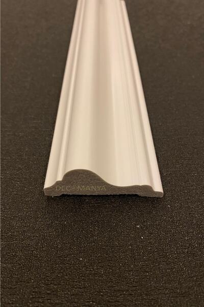 Decomanya Boyanabilir Duvar Çıtası 6 Cm Poliüretan Çıta Boyanabilir Çıta Süpü...