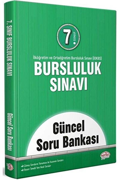 Editör Yayınevi Editör 7.sınıf Bursluluk Sınavı Güncel Soru Bankası
