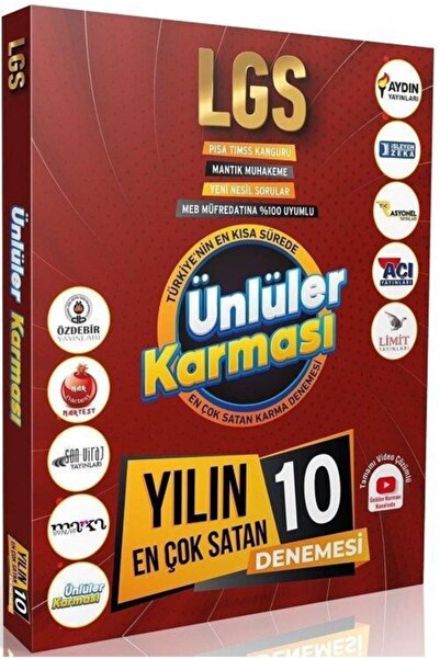 Ünlüler Karması Yayınları Ünlüler karması 2025 8. Sınıf Lgs Ünlüler Karması 1...