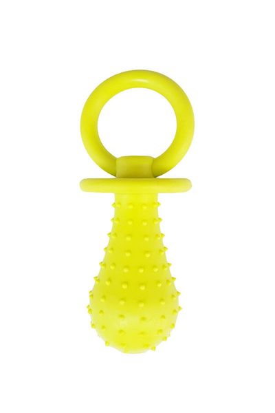 Mixpet 15.5 Cm Yellow Dog Toy with Pacifier Bell