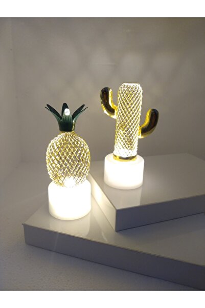 Genel Markalar Işıklı Kaktüs Ve Ananas Lamba