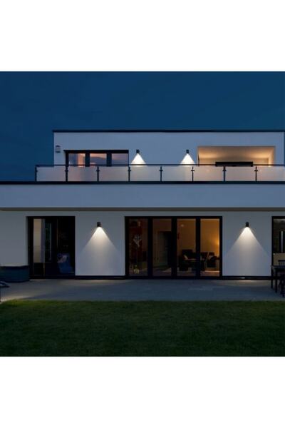 fullreyon 15 Adet Tek Yönlü Iç - Dış Mekan Dekoratif Siyah Aplik - Ip65
